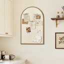 Vintage Gold Bulletin Board, Linen Wall Pin Board 19"x31" Beaded Frame
