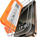 BossKiss for iPhone 15 Pro Max Screen Protector 6.7 inch, [TOP 9H+ Hardness] [Military Grade Shatter Protection] [Sensitive Touch] [HD Clear Tempered Glass] Full Coverage Easy Installation 2 Pack