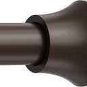 Haryaers Bronze Shower Curtain Rod, Shower Tension Rod Adjustable 30 To 64 Inch, Shower Curtain Rods Spring Tension For Bathroom No Drilling No Rust (Brown)