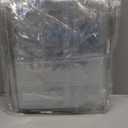 Houseables Sweater Bags Moth Proof, Clothing Storage Bags, with Zipper, Sweater Storage, Clear Zippered Organizers, Clothes, Blanket, Linen, Bedding, Quilt, Vinyl Plastic Protectors, 18x15x4, 5 Pack.