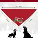 2 x Christmas Dog Bandanas, Green Classic Christmas Scarf for Medium Large Dogs, Double Sided 2-Pack