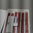 Red Christmas Flameless Taper Candles with Remote, Flickering Battery Operated LED Candlesticks Set of 6