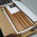 Gashell Wire Shelf Covers, Bamboo Wire Rack Covers for Pantry, Closet (5pcs, 28" W x 12" D)