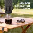 Manual Espresso Machine, 15 Bar Portable Coffee Maker for Ground Coffee and NS Capsules, 4-in-1 Brewing for Espresso Drip Cold Brew, Foldable for Travel Camping Office