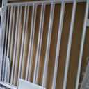 Extra Wide Baby Gate for Stairs Doorways & Kitchen, 32"-54" W x 29" H, No Bottom Bar Dog Gate, One-Handed Auto-Close, Hardware Mount Safety Gate for Dogs & Toddlers, White