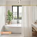 Gold Shower Curtain Rod 34-66 Inches(2.8-5.5ft) Never Rust Adjustable Shower Rod Spring Tension Non Slip No Drilling Shower Rods for Bathroom Garland Window