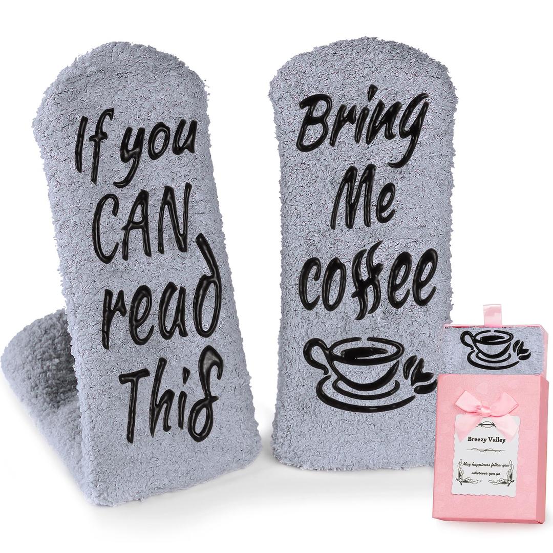 2 x Breezy Valley Happy Retirement Gifts for Women 2026, Best Retirement Gifts for Coworker, Funny Retirement Gifts for Teacher Nurse Doctors, Female Retirement Socks for Mom Grandma Gray