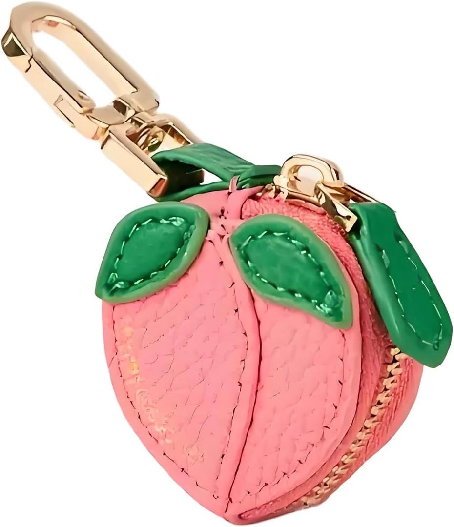 Mini Fruit Coin Purse Keychain Cute Small Change Purse Bag Charm