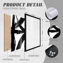 Black and White Wall Art Abstract Modern Painting Minimalist Line Canvas Wall Art Decor Black And White Poster Abstract Artwork Prints for Living Room Bedroom 16x24 Inch Wood Framed Set of 2