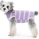 Dog Surgery Recovery Suits, Sleeveless Dog Recovery Suit Female, E-Collar & Cone Alternative Surgical Suit for Small  Dogs After Surgery, Striped Dog Onesie Pajamas, Size S