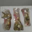 3pcs Gold Bunny Easter Decor,Small Rabbit Figurines for Spring Table Vintage Home Decorations