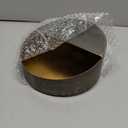 Luxury Metal Wall Candle Sconces  Small Handcrafted Wall-Mounted Tealight Candle Holders with Gold Leaf Interior  Modern & Rustic Home Dcor for Living Room, Hallway  6.5" Bronze Two Pieces