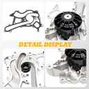 Engine Water Pump with Gasket Compatible with C300 2013-2014 C350 & ML350 2012-2015 E350 2012-2016 E400 2014-2015 GLE350 GLK350 R350 3.5L V6 2762001301 147-2360