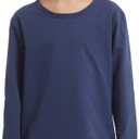 5 Pack Cotton Long Sleeve Tee Shirts for Boys Kids Toddlers' Basic Crewneck Tops T-Shirts (Size 5-6 Years Old)