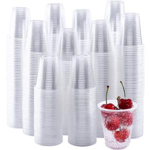 Turbo Bee 5oz Disposable Plastic Cups 500 Pack - Small Drinking & Sample Cups, Bulk Multi-Use Tumblers for Beverages, Mini Desserts, Home, School, Parties, or Commercial Use