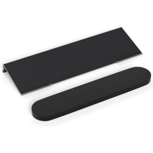 Richboom Ergonomic Computer Keyboard Stand - Tilt PC Keyboard Stand Riser for Easy Typing, Acrylic Keyboard Tray Holder for Office Desk, Home, School, with Silicone Anti-Slip Case, Black (17 Inches)