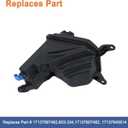 Engine Coolant Reservoir Tank(with Cap And Sensor). Replaces Part # 17137567462,603-334,17137607482, 17137640514.Compatible with BMW 120i 128i 323i 325i 328i 330i 335i X1 Z4 2005-2016
