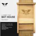 BIGBATBOX - Complete Bat House for Outdoors - Clean Backyard from Mosquitoes - No Interior Paint - One-Chamber Design - Easy to Hang - Bat Houses for Outdoors