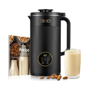 FOHERE Nut Milk Maker Machine, 6 in 1 35oz Soy Milk Maker for Homemade Almond, Oat, Soy, Baby Food, Plant-Based Milk and Dairy Free Beverages, with 12H Timer/Self-Clean/Keep Warm/Boil Water