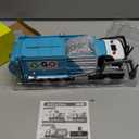 HAPYAD AUTO-Lift Function Garbage Truck Toys Metal Cab, Truck Toy Set with Lights and Sounds Includes 3 Dumpsters, Birthday Gift for Kids Boys Toddlers (Blue)