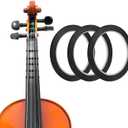 3 Rolls Violin Fingering Tape, 3mm Violin Finger Tape Cello Violin Fingerboard Stickers Finger Guide for Violins & Various Orchestral Instruments Fretboard Note Positions (Black)