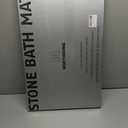 N NORTHSONG Large Diatomite Earth Bath Mat,Stone Bath Mat,Washable Rugs,Bathtub Mat -Rapid Water Absorption,Quick-Drying,Non-Slip for Bathroom and Kitchen-White