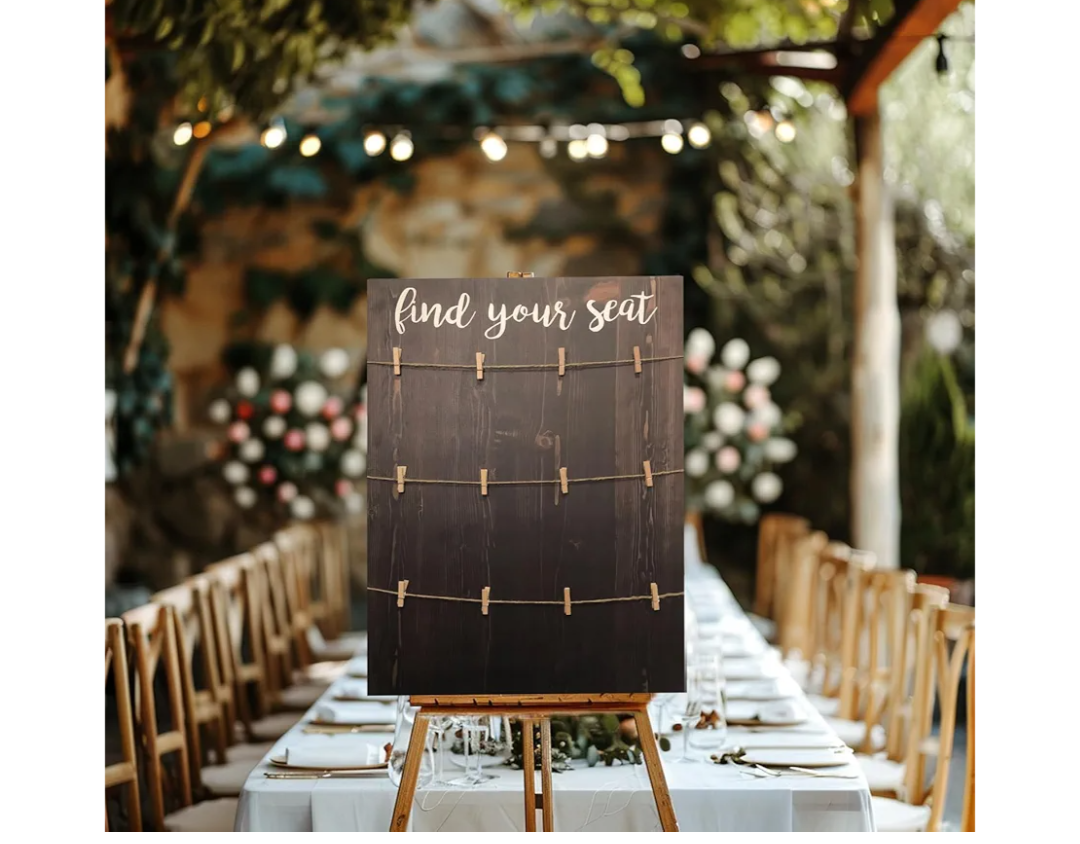 Find Your seat Wedding Seating Chart Board,Wedding Signs Wood,Wood Wedding Sign,find Your seat, Blank Seating Chart Board 18x24 Inch