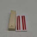 10-Inch Tall Dripless Taper Candles Set of 4 - Red Tapered Candles, Perfect for Christmas - Smokeless, Unscented, Long Burning - Hand Poured, Colored Tall Candlesticks - Bright Red