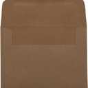JAM PAPER A7 Premium Invitation Envelopes - 5 1/4 x 7 1/4 - Brown Kraft Paper Bag - 50/Pack