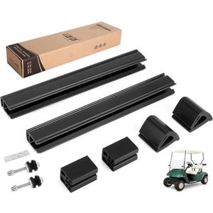 10L0L EZGO Golf Cart Windshield Mounting Clips Kit for EZGO TXT DCS PDS 1994-2013, Fit 3/4" Square Tube, OEM# EGWHC12, EGWHC10, 618485