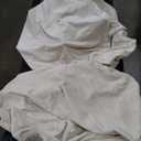 H.VERSAILTEX Velvet Stretch Couch Cushion Cover Plush Cushion Slipcover for Chair Loveseat Sofa Cushion Furniture Protector Seat Cushion Sofa Cover (2 Piece Medium Sofa Cushion Covers, Ivory)