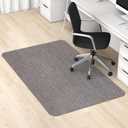 Blvornl Office Chair Mat for Hardwood Floor, 35" x 48" Desk Computer Chair Mat for Hard Wood and Tile Floor, Large Anti-Slip Hard Floor Protector Rolling Chair Mat, PVC Mat Desk Rug for Office Home (Dark Grey)