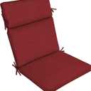 Arden Outdoor Chair Cushion, 21 x 20, Rain-Proof, Fade Resistant 20 x 21, Ruby Red Leala