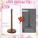 4 PCS Farmhouse Donut Stand for Dessert Table Donut Wooden Stand Bagel Stands Holder Doughnut Stands 10in Long for Wedding Birthday Parties Decorations Supplies, Reusable