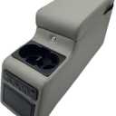 Truck Center Console Truck Seat/Bench Organizer for Jeep CJ5 1976-1983,Jeep CJ7 1976-1986,Jeep Wrangler(YJ) 1987-1995 (Grey)