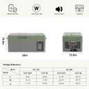 Alpicool Y15E Portable Fridge 12 Volt Car Refrigerator 17 Quart Freezer for Fishing, Camping, RV, Truck, Boat-12/24V DC