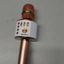 BONAOK Wireless Bluetooth Karaoke Microphone,3-in-1 Portable Handheld Karaoke Mic Speaker Machine Home Party Birthday for All Smartphones PC(Q37 Rose Gold)