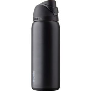 Owala FreeSip Insulated Stainless Steel Water Bottle with Straw, BPAFree Sports Water Bottle, Great for Travel, 32 Oz, Very, Very Dark