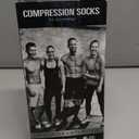 CHARMKING Compression Socks for Women & Men Circulation (3 Pairs) 15-20 mmHg is Best Support for Athletic Running Cycling (Large-X-Large, 05 White/White/White)