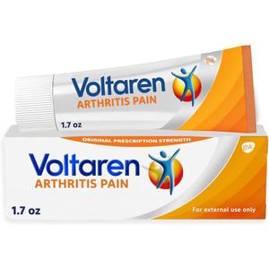 Voltaren Arthritis Pain Relief Gel, Diclofenac Sodium, 1% (NSAID), Clinically Proven Powerful Pain Reliever, No Prescription Needed, 1.7oz
