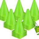 36pcs Cones 7 Inch Soccer Cones and Plastic Traffic Cones, Durable Cones for Sports Training, Ideal for Soccer, Basketball, Football, Skating, and Agility Drills Practice