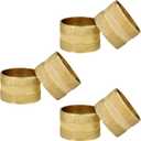 Napkin Rings Set of 6, Gold Napkin Rings Bulk, Serviette Adornment for Table Settings, Modern Napkin Holder Buckles for Dinner Table Decor, Weddings, Christmas, Holiday, Banquets, Party, Easter