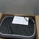 AMZOSS Vibration Plate Exercise Machine, Fitness Vibration Platform with 6 Modes & Remote Control, Whole Body Workout Plate for Weight Loss, Muscle Activation & Lymphatic Drainage, 300 lbs Capacity