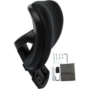 Ergonomic Computer Chair Headrest Adjustable Lift Head Cushion for Office Chairs Breathable Mesh Easy Installation Compatible Neck Pillow for Back Support and Comfort