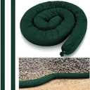 2 Pcs Sediment Filter Erosion Control Blanket Silt Fence Sock with Stuffers Drain Stormwater Sediment Filter for Erosion Control and Storm Drain Protection(5" x 10',Dark Green)