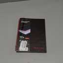 Black n' Red Notebook, Business Journal, 8-1/4" x 5-7/8", 70 Sheets, Ruled, Optik Paper, Scribzee App, Flexible Poly Cover, Wirebound, Black (C67009)