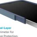 Speck iPhone 15 Plus & 14 Plus Case - Drop Protection, Built for MagSafe, Scratch Resistant - No Slip Grip with Soft Touch Coating for iPhone 6.7 Inch Model - Mystery Blue/Faded Denim CandyShell Pro