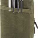 Field Notes Notebooks Cover,Journal Cover for 3.3 x 5.5 Field Notes Moleskine Cahier,Water Resistant Pocket Notebook Cover for Journal Notebook Planner with Zipper Pen Holder,Waxed Canvas (Army Green)