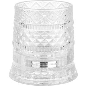 Rotatable Whiskey Glasses - 9 Oz starburst Barware For Scotch, Bourbon, Liquor and Cocktail Drinks - Men Gift
