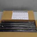 Over The Table Rod Stand with Clamps, Adjustable 32"-102'' Length 14"-56" Height Metal Black Table Arch Hanging for Wedding Birthday Party Halloween Christmas Anniversary